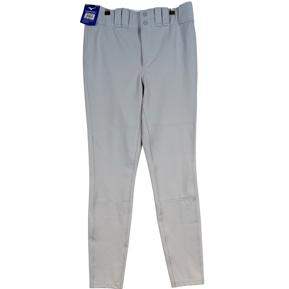 NWT Mizuno Premier Pro Tapered Baseball Pants Grey Adult •M• Baseballcore Game